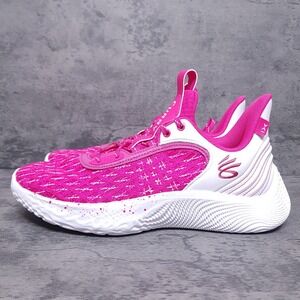UNDER ARMOUR Curry Flow 9 Team Basketball Shoes Mens 9‎ Womens 10.5 Pink